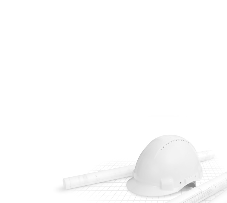 Construction helmet on the drawings