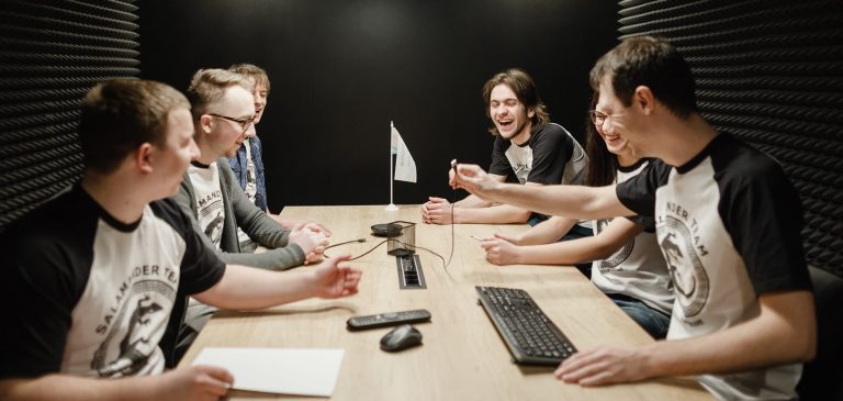 Team of developers at their workplace in Lviv