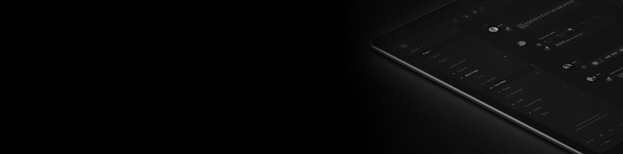 A tablet with an open mobile application