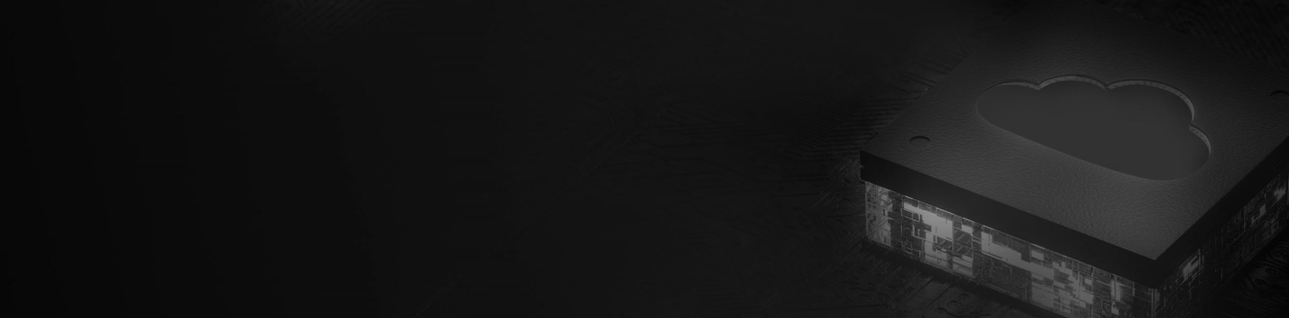 Box with a cloud image on it