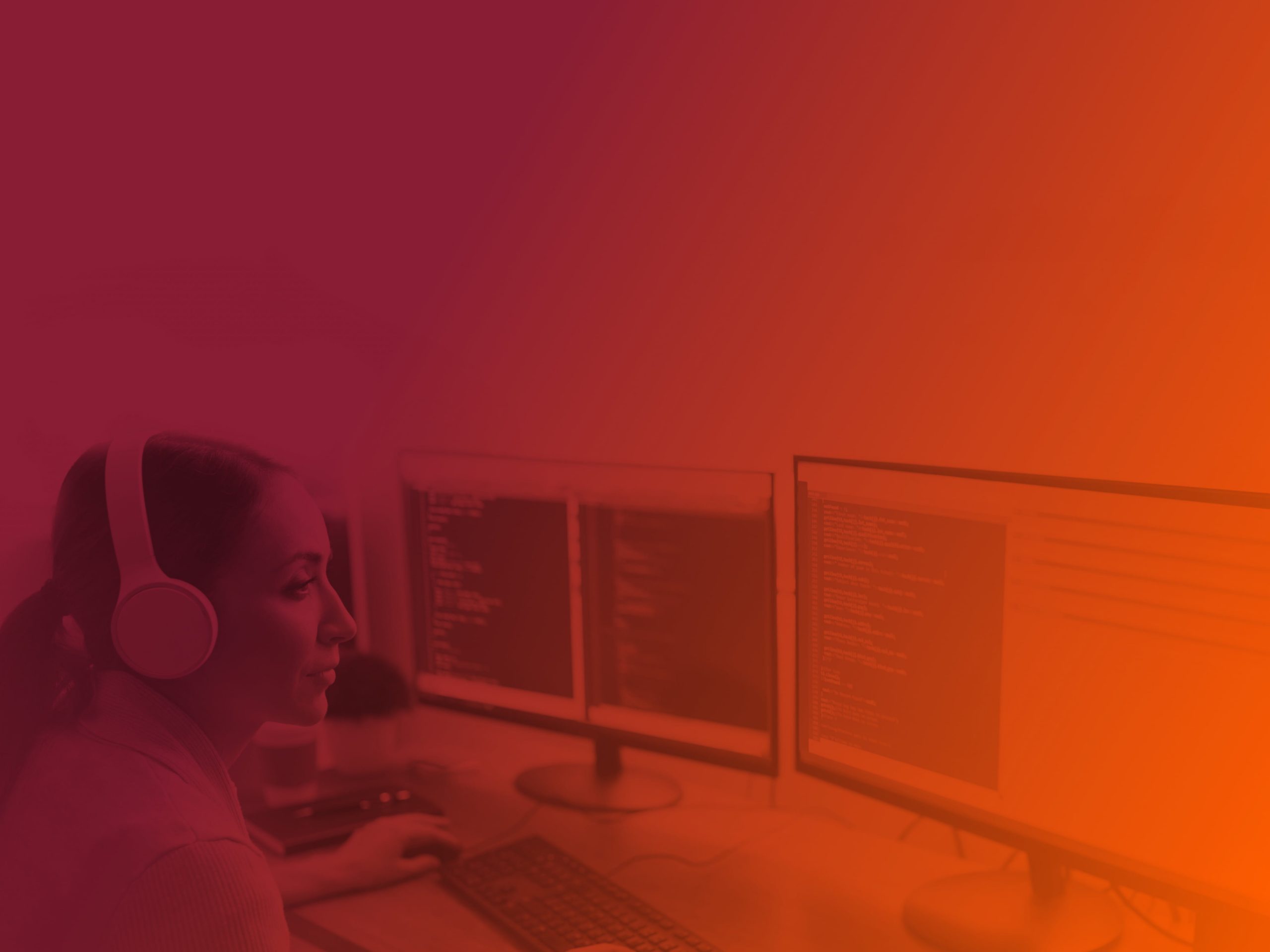 IT engineer from DevOps consulting department at work