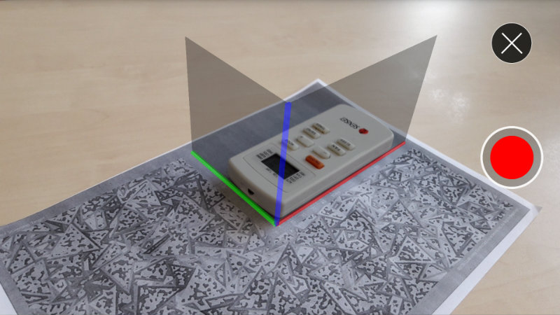 coordinate scale in Vuforia Object Recognition on Android