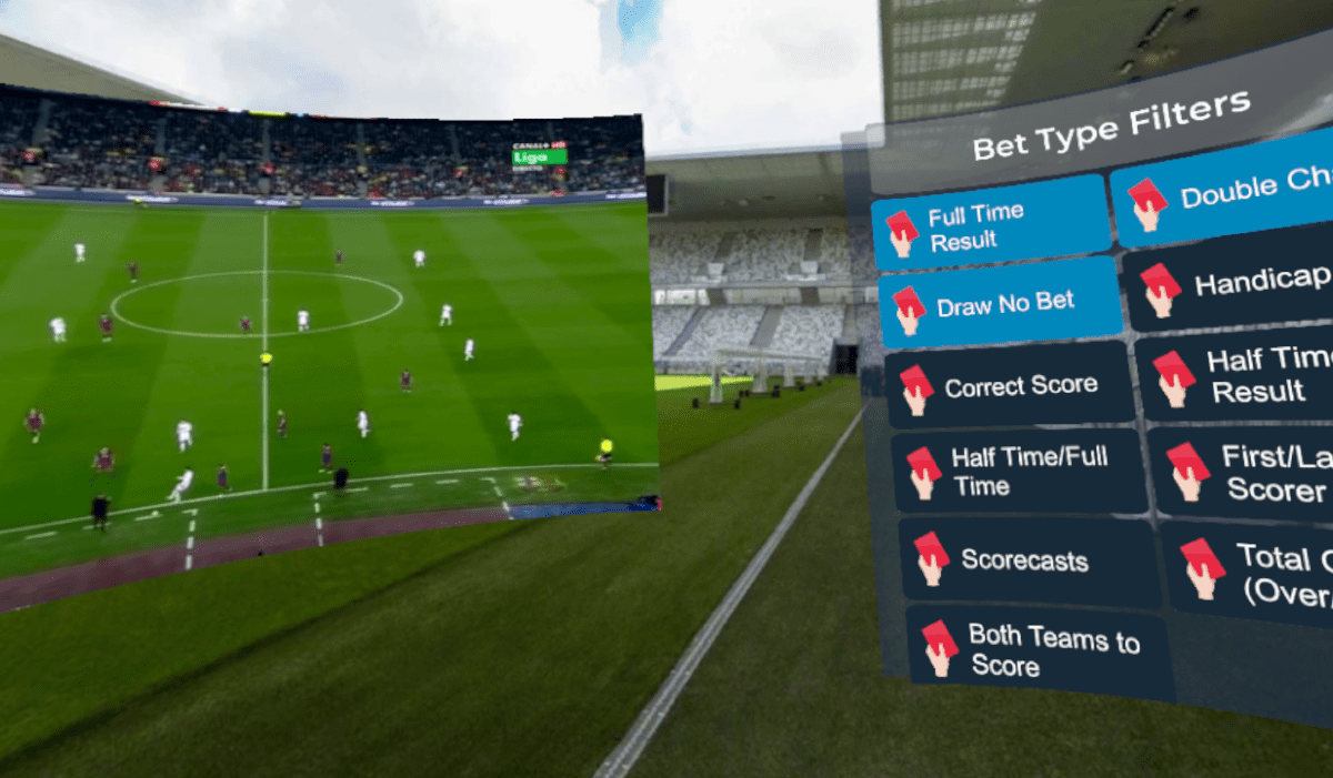 VR sports betting games