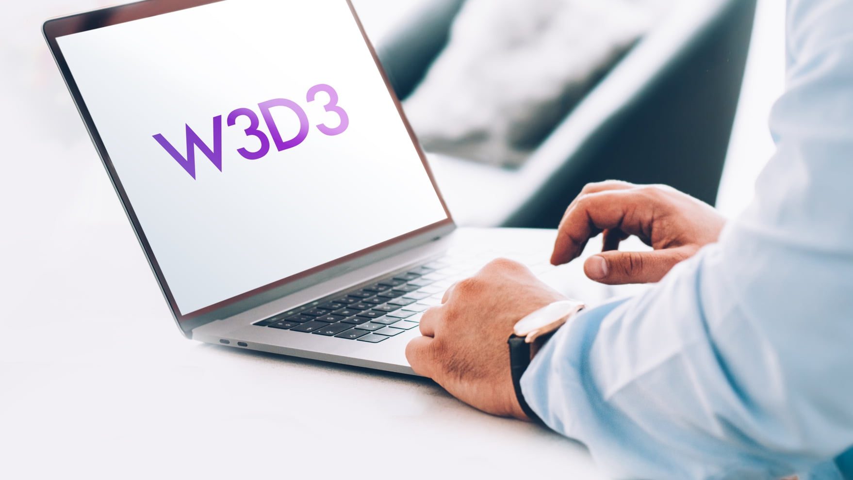 W3D3 on laptop screen