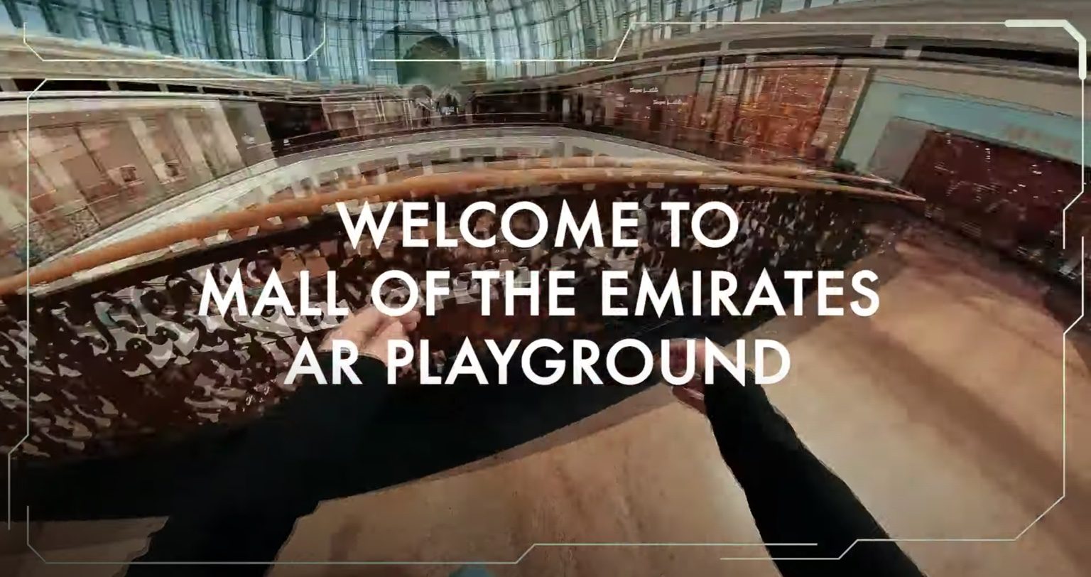 AR gamified playground for a shopping mall