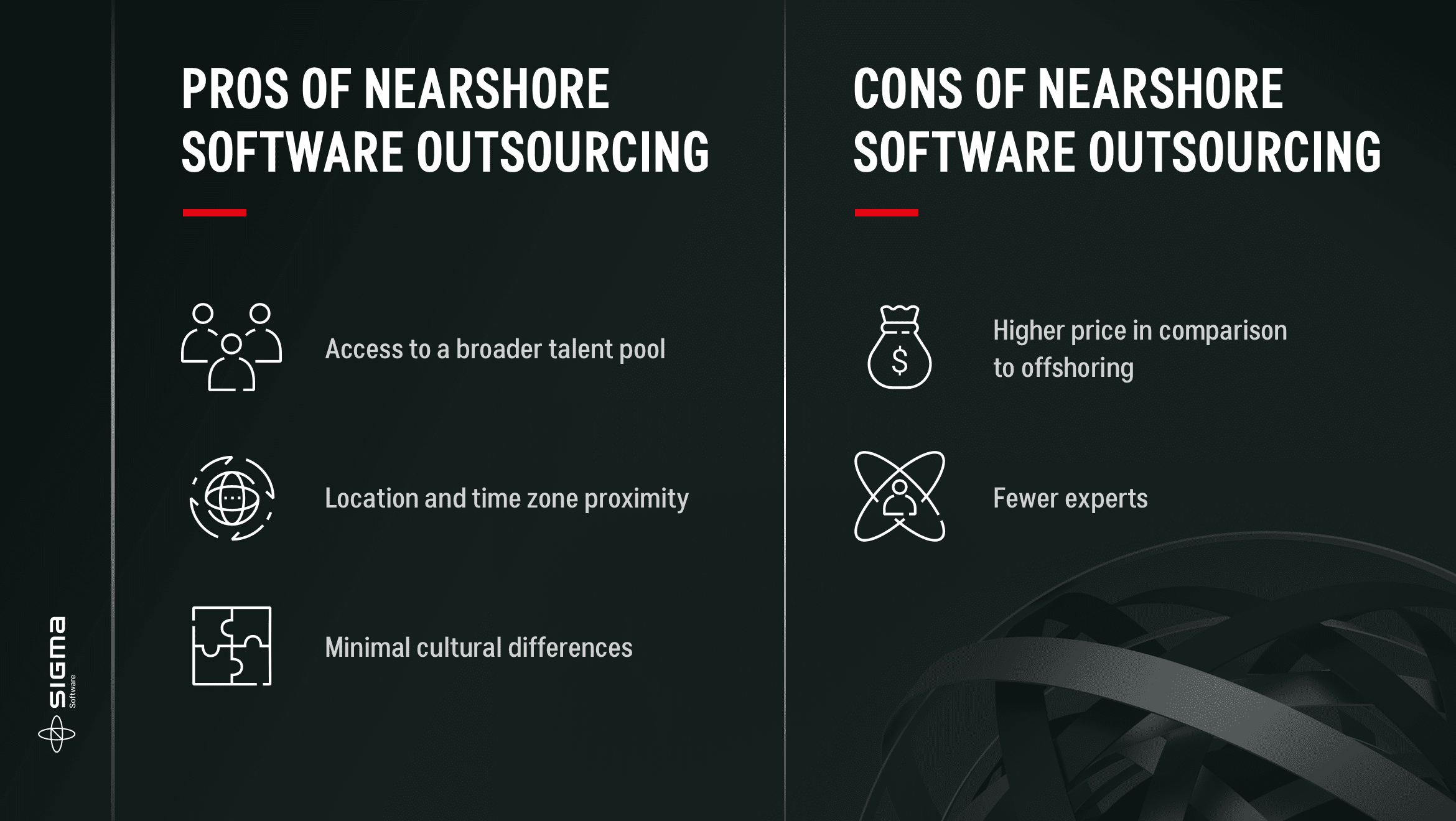 Pros and cons of nearshore outsourcing