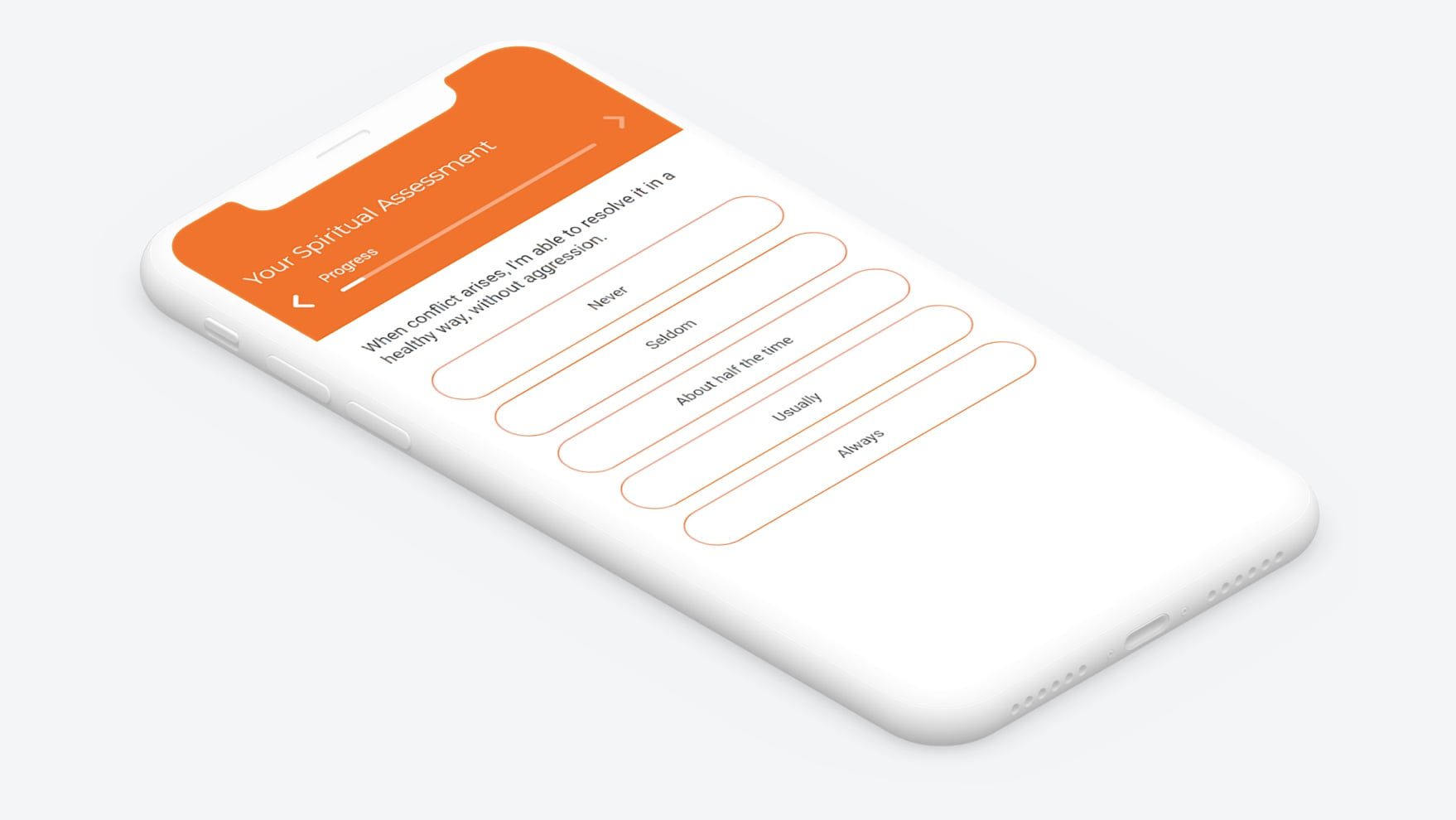 UI/UX design of a church mobile app