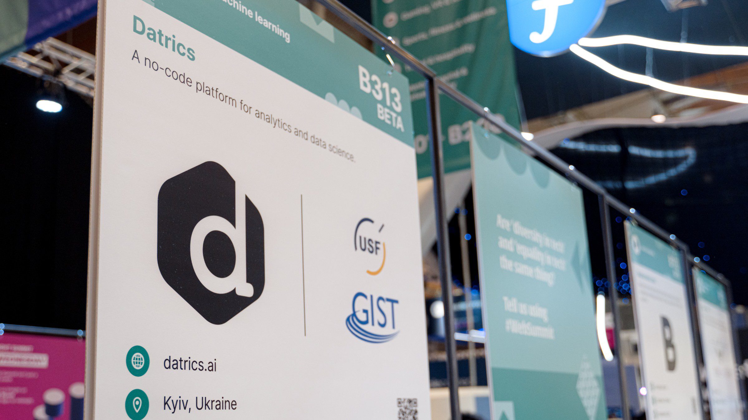Datrics, Ukrainian Startup Alley at Web Summit 2022
