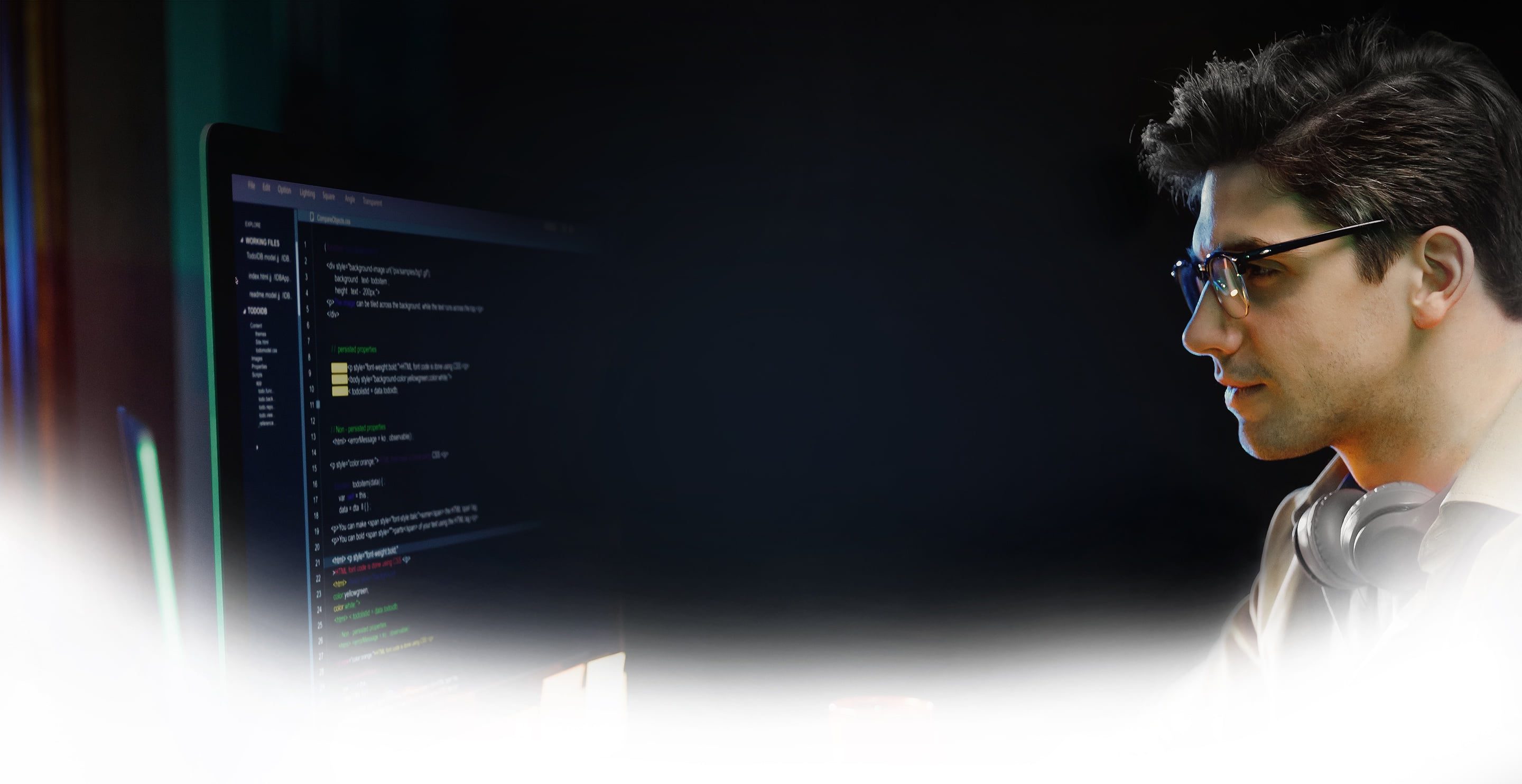 At the office of the website development agency