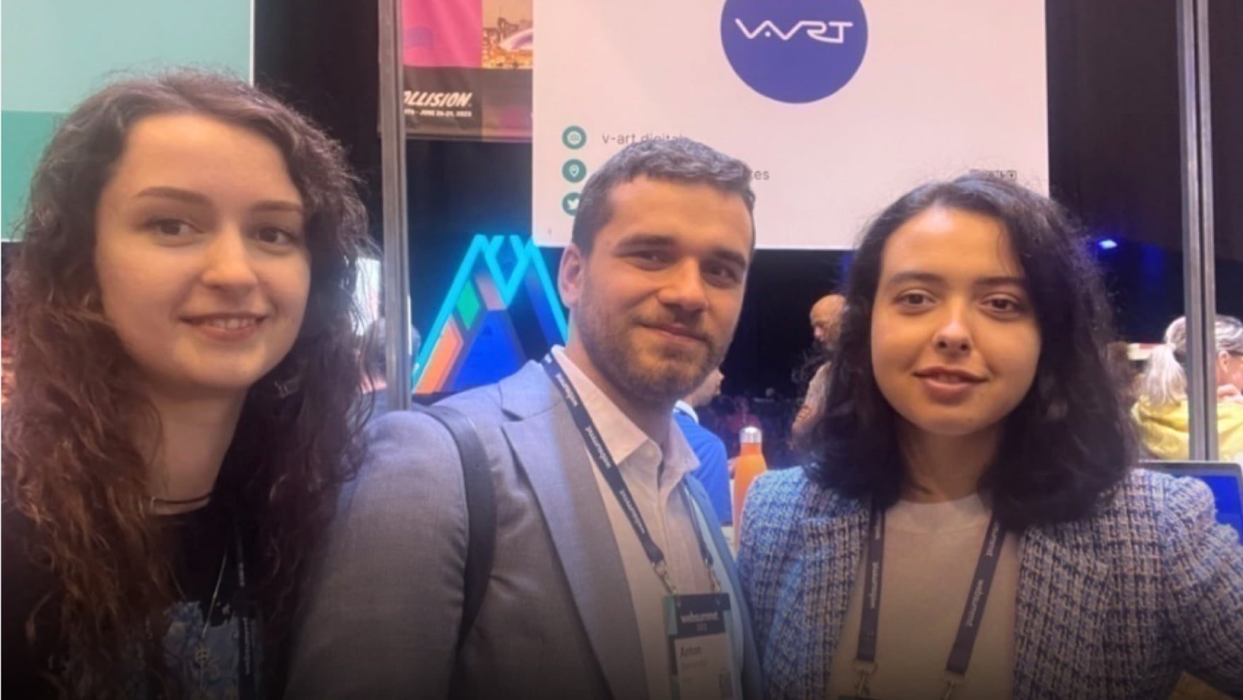 Sigma Software team and V-Art representatives on the global Web Summit