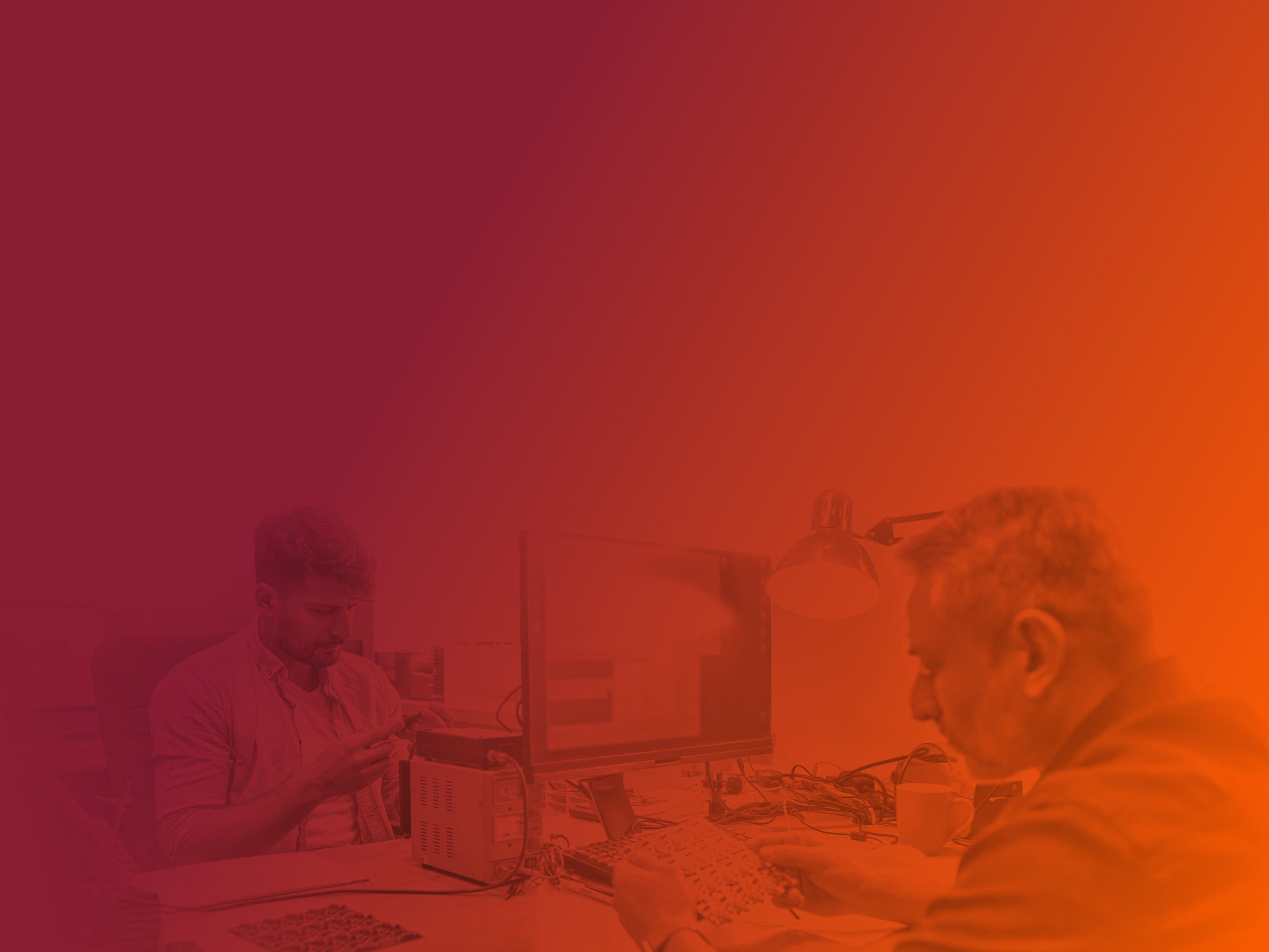 Device firmware developers at the office