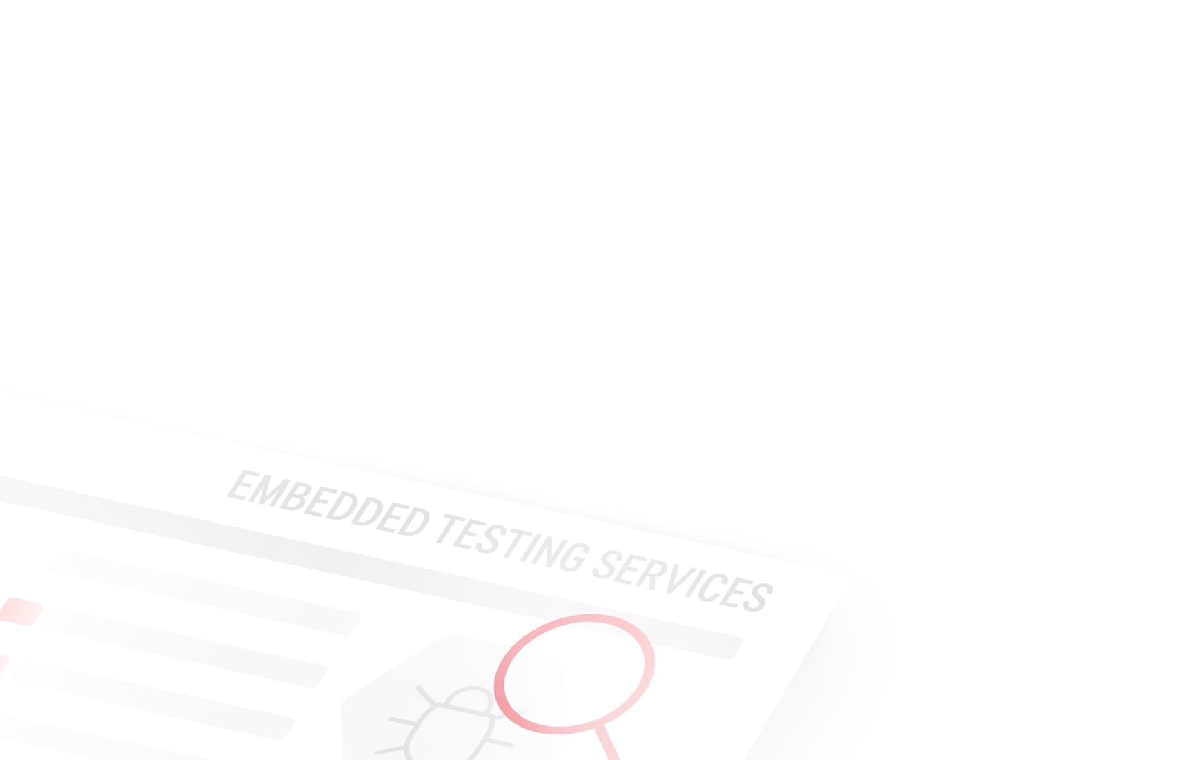 Embedded testing services