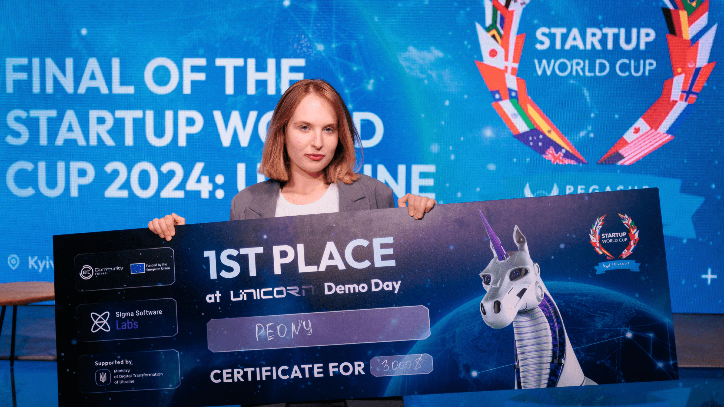 PEONY - 1st Place at UNICORN Demo Day within Startup World CUP 2024: Ukraine