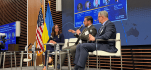 Artem Petrenko at US-Ukraine Business Forum at the Peace Through Strength: Building panel