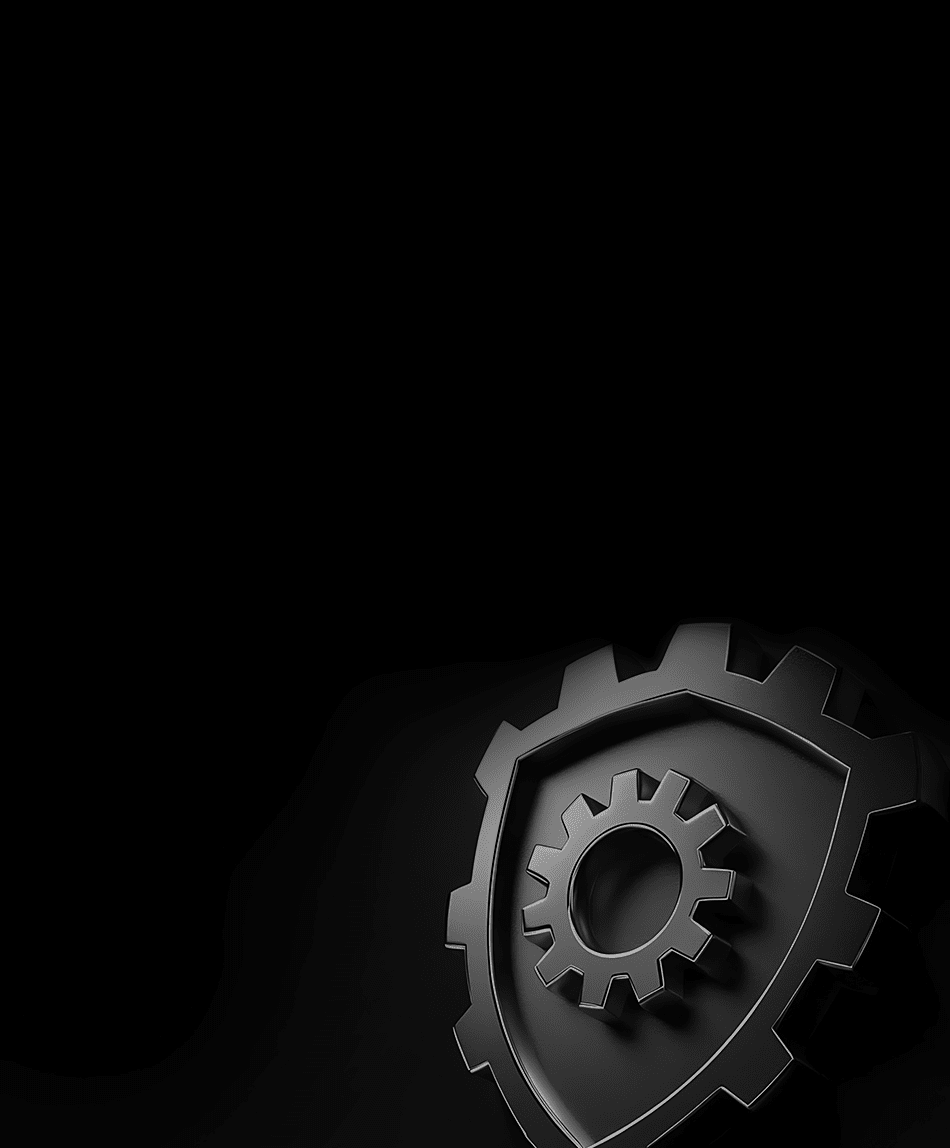 Black background depicting cybersecurity