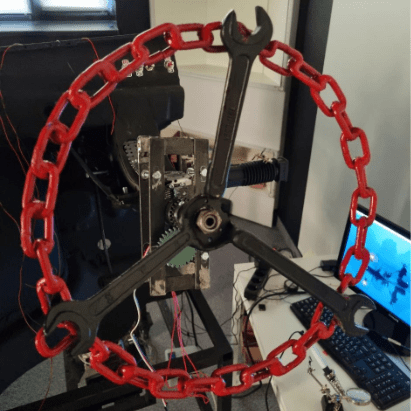 Hardware stand simulating core automotive functions - steering