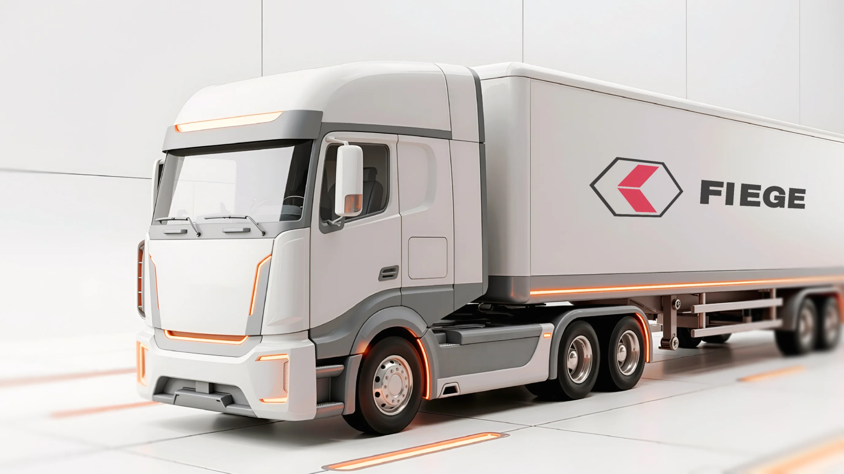 Truck with Fiege logo