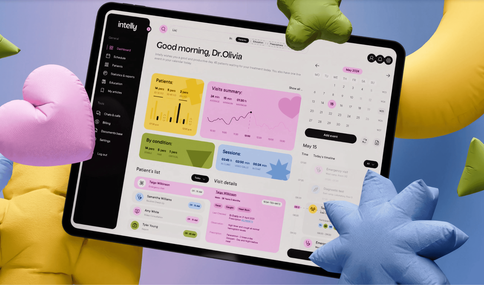 Unified Admin Dashboard feature in medical mobile app